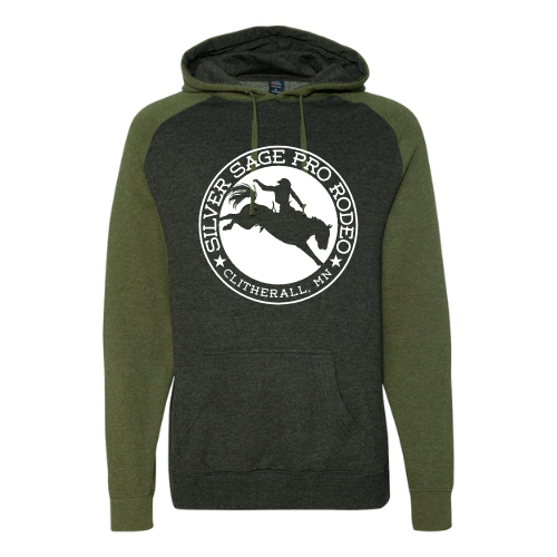 Adult Independent Trading Co. Raglan Hooded Sweatshirt