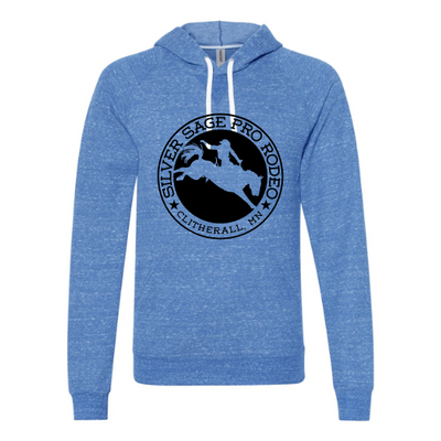 Adult Jerzees Snow Heather French Terry Raglan Hooded Sweatshirt